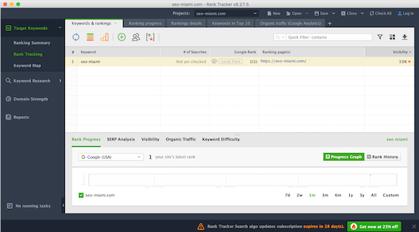 seo rank tracker software